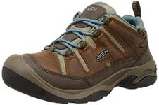 KEEN Women’s Circadia Low Height Comfortable Waterproof Hiking Shoes, Syrup/North Atlantic, 8.5 Medium US