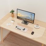 YSAGi Clear Desk Mat, Transparent Large Mouse Mat for Desk, Waterproof Clear Table Protector Desk Cover Mat, Non-Slip Desk Pad Desk Protector for Home and Office (90 x 43 cm)