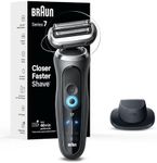 Braun Electric Shaver for Men, Series 7 7120s, Wet & Dry Shave, Turbo & Gentle Shaving Modes, Waterproof Foil Shaver, with Precision Trimmer, Space Grey