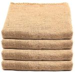 KEILEOHO 4 Pack 36 X 24 Inch Burlap Bags, Large Food Grade Burlap Sacks for Gardening, Planting Growing Bags, Potato Sack Race Bags for School Racing Game, Christmas Party Game