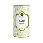 One Herb - Sage Tea 100 grams, Helps Ease Menopause Symptoms, Improves Blood Sugar, Promotes Oral Health, Caffeine Free, Herbal Tea