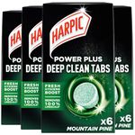 24 x Harpic Power Plus Deep Cleaning Toilet Tablets Mountain Pine Bulk Buy Tabs