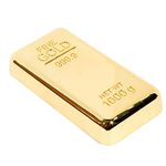 ZAHEPA Metal Gold Bar Paperweight for Office Table, Stylish Gifting Items, Gifts for Women, Birthdays, Anniversaries, Jewelry Shop Decoration, Pirates Party & Money Heist-Themed Decoration(Pack of 1)