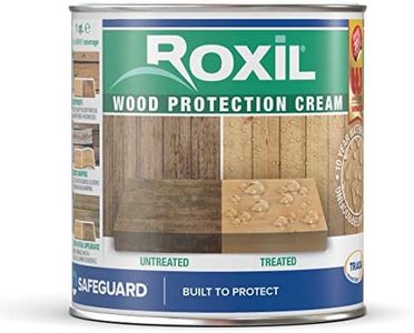 Roxil Wood Waterproofing Cream (1 Quart) 10-Year Outdoor Clear Sealer - Treatment & Sealant for Waterproof Protection of Decking, Fence, Sheds, Furniture