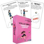 Puredrop Volleyball Training Equipment Aid Cards: Great Training Drills for Solo Practice for Volleyball Players. Coach Exercises That Can be Done at Home Set Pass Serve Spike Block Trainer