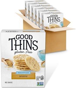 Good Thins Sesame Rice Snacks Gluten Free Crackers, 6-3.5 oz Boxes