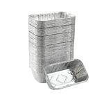 Waytiffer 100 Pack 1Lb Mini Loaf Pans Heavy Duty Disposable Aluminum Foil Bread Tins Standard Size - 6" X 3.5" X 2.5" Oven Safe Sturdy Small Bread Tin Pans-1 Pound Loaf Pans