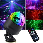 Disco Ball Light, Party Lights Disco Lights, led Mini Colour Stage Light Sound Activated Automatic, Strobe Light Halloween Christmas Decoration Lights Happy Birthday Gift Wedding Club Show