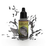 The Army Painter Gun Metal Warpaint - Metallic Non-Toxic Heavily Pigmented Water Based Paint for Tabletop Roleplaying, Boardgames, and Wargames Miniature Model Painting