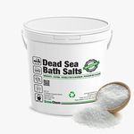 Grow Chem Dead Sea Bath Salts, (2.5Kg Bucket) Organic, Unrefined and Purest Import from Israel. Therapeutic Bathing for Skin, Sleep, Stress Relief, Beauty and Muscles