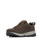 Columbia Men's Strata Trail Low Hiking Shoe, Cordovan/Golden Yellow, 12 Wide