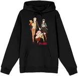 Bioworld Spy X Family Loid Anya Yor Different Facial Expressions Men's Black Sweatshirt-Small