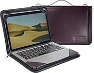 Broonel Purple Leather Laptop Messe