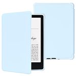Missionstar Case for Kindle Paperwhite 6.8"(11th Generation-2021) and Kindle Paperwhite Signature Edition-Lightweight PU Leather Cover with Auto Sleep/Wake (Sky Blue)