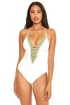 Becca by Rebecca Virtue Clare One Piece Swimsuit, White, Small