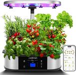 Litake WiFi 12 Pods Hydroponics Growing System Indoor Garden with APP Controlled and 3 Planting Modes, Up to 30", 48w 120 LED Light, Automatic Water-adding, Fertilization, Timer, Silent Pump, GS1 Max