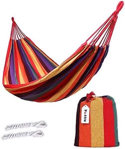 ValueHall Hammock Outdoor Brazilian Hammock Soft Cotton Fabric Camping Hammock Double Wide 2 Person Travel V7010-1 (Orange)