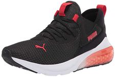 PUMA Men's Cell Vive Running Shoe, Black-High Risk Red, 7.5