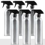 Safe Housekeeping - 20oz Aluminum Metal Spray Bottles (6-Pack) - Household Cleaners, Restaurants, Automotive, Hair Stylist, Water