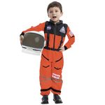 Spooktacular Creations Astronaut NASA Pilot Orange Costume Movable Space Visor Kids Helmet Halloween. (Small (5 – 7 yrs))