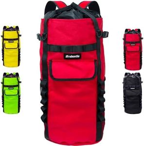 Brobantle Climbing Rope Bag,Large Capacity Arborist Rope Storage Bag,Waterproof Oxford Tree Rock Climbing Rope Backpack,Outdoor Climbing Gear Storage Bag with Hand Straps