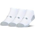 Under Armour UNDKU Men UA Heatgear Tech NS Socks - White//Graphite (100), LG