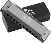 EastRock Blues Harmonica G KEY Mout