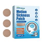 Motion Sickness Patches, Anti Nausea Sea Sickness Patch, Relieve Vomiting, Nausea, for Motion Sickness, Seasickness, Plane Travel (36 Stickers)