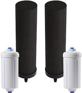 Huining Filtres à eau noirs et filtres à eau fluorure pour unité de purification de l'eau, seau à eau, système de filtration d'eau par gravité, purificateur d'eau de survie