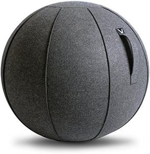 Vivora Luno Exercise Ball Chair, Anthracite Cover, Felt, Max Size (25 to 26 inches), for Home Offices, Balance Training, Yoga Ball