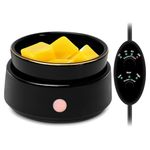 Wax Melt Warmer Candle Warmer - Electric 4-in-1 Ceramic Wax Burner Melter with Timer & Auto Shut-Off for Scented Wax Melts, Candle Jars, Essential Oil, Coffee Home Office Bedroom Decor Gift (Black)
