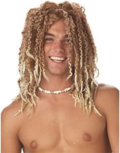 Parrucca bionda da surfista - Biondo - Taglia Unica