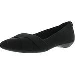 Anne Klein Women's Oalise Ballet Flat, Black/Black, 6.5 UK