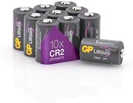 GP Lithium CR2 Battery 3V, Pack of 10 (CR15H270, DLCR2) for Sensors, Keyless Locks, Photo Flash and Flashlights