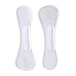 Dr Foot Invisible Cushioning Insoles for High Heels | Designed for Women | Foot Pain Relief from High Heels | Clear Gel, Slim Design | Ultra-Soft Gel Arch | Shifts Pressure Off Ball of Foot - 1 Pair