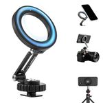 Fotopro Magnetic Phone Tripod Mount for Magsafe, Aluminum Camera Phone Mount with 1/4” Screw Cold Shoe, Magnetic iPhone Holder for Camera Tripod, Compatible with iPhone 17 Pro Max 16 15 14 13 12