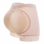 Gorgeous Pixels Hip Enhancer Invisible Padded Control Panties Butt Lifter Boyshorts Fake Buttock Beige