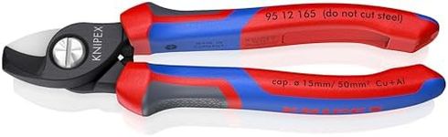 KNIPEX 95 12 165 Cable Shears with comfort handles burnished 179 mm
