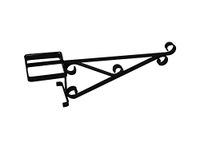 15” Fence Post Bracket – Simply slips over the top of any 10cm x 10cm post, designed to fit over most standard concrete fence posts – Premium 15” hanging basket bracket