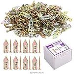 Swpeet 100Pcs Drywall Self-Drilling Anchors with 100Pcs Screws Kit, No Drill Or Holes in Wall Perfect for TV, Bike, Shelf Straps, Cabinet & Decoration Fixing Curtains, Calligraphy, Wall Cabinets