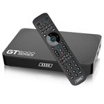 BuzzTV SARO GT6000 4K Ultra HD with Premium GT-Series BT-350 Remote Control Latest Android 13 Dual-Band 4GB RAM DDR4 / 32GB with Expandable Storage (Black)