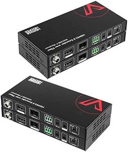 AV Access HDMI Over Fiber Extender 4K@60Hz 4:4:4, 1000ft Long Range Optical Transmission, EMI-Free, IR & RS232, for Commercial AV, Data Centers, Large Installations (4KEX300-F)