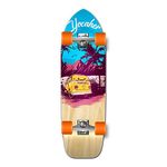 Yocaher Old School Longboard Skateboard 33" x 10" Long Board Cruiser for Cruising, Carving, Free-Style, Adults, Teenagers, Kids and All Level longboards Riders - Complete Blue N' Red