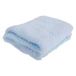 Baby Boys/Girls Supersoft Waffle Textured Blanket (75 x 90cm) (Sky Blue)