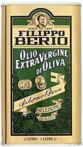 Filippo Berio Extra Virgin Olive Oil, Large Olive Oil 1 Litre Tin, 1l