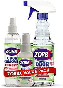 ZORBX Unscented Odor Eliminator Combo Value Pack - Used in Hospitals & Healthcare Facilities | Advanced Trusted Formula | Fast-Acting Odor Remover Sprays for Unpleasant Odors (16 Oz + 7.5 Oz + 2 Oz)