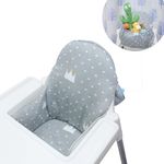 ZARPMA Seat Covers Cushion Compatible with Ikea Antilop Highchair,Come with Storage Bag,Washable Baby High Chair Cushion Cotton Padded Insert for Ikea Child Chair