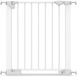 Safetots SafeStep Gate, White, 68cm - 75cm, Extra Low Walkthrough, Pressure Fit Safety Gate, Baby Gate for Stairs, Hallways and Doors, Easy Installation