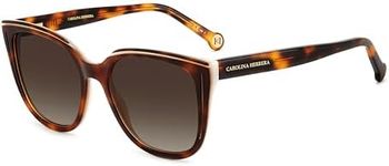 Carolina Herrera Women's HER 0144/S Sunglasses, HAVANA WHITE, 53