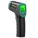 ERICKHILL Infrared Thermometer -50℃~600℃ Adjustable Emissivity Non-Contact Laser Thermometer Gun LCD Backlit Digital Display -Compact Size for Vehicle Repair/Cooking/BBQ/Freezer/Food, Dark Gree